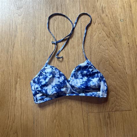 VS PINK Tie Dye Bikini Top Pink Bikini Depop