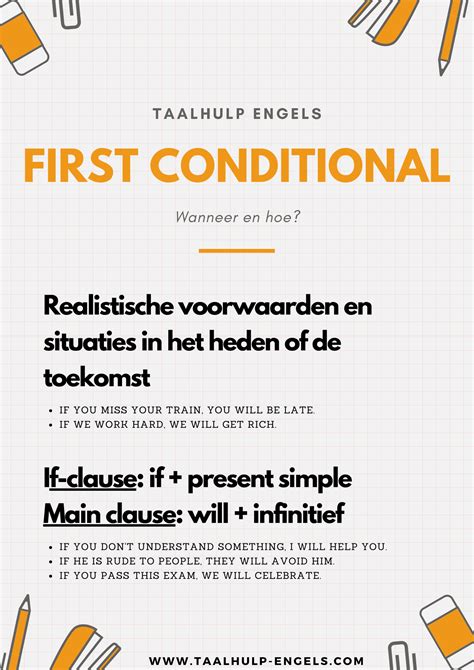 De First Conditional Taalhulp Engels