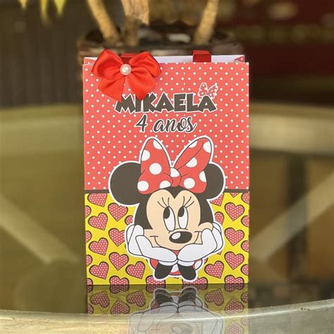 Sacolinhas Minnie Vermelha Elo Produtos Especiais