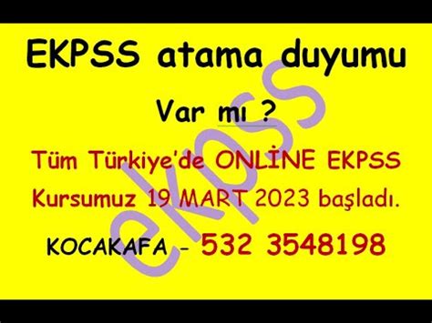 Ekpss Atama Duyumlar Var M Atama Olmas I In Neler Yapmal Y Z