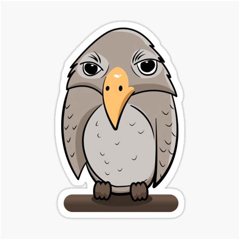 "Wet owl meme" Sticker by Gummyheart | Redbubble