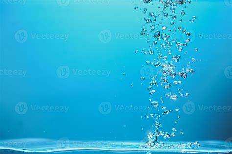 Abstract background image of bubbles in water. Clean water with water ...