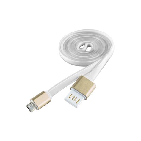 Câble Plat Usb Vers Lightning Blanc