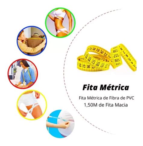 Fita Metrica Corporal Costura Cintura Braço Flexível 1 50cm MercadoLivre