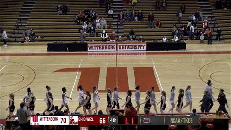 Wittenberg Womens Basketball Vs Ohio Wesleyan 01 20 23 Youtube