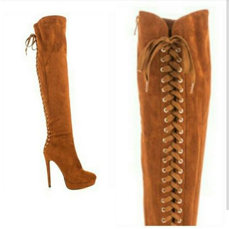 Luichiny Shoes Cognac Thigh High Boots Poshmark