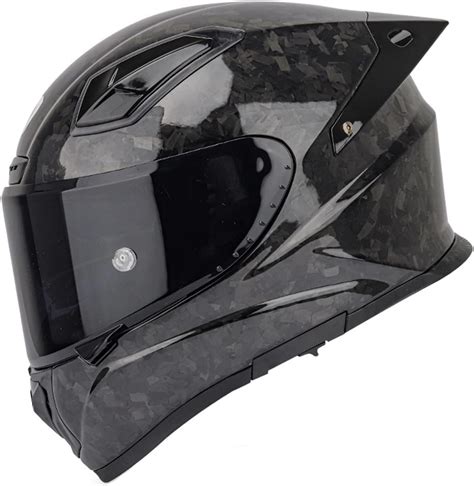 Casco Moto Fibra Carbono Cascos Integrales para Hombre Y Mujer Diseño