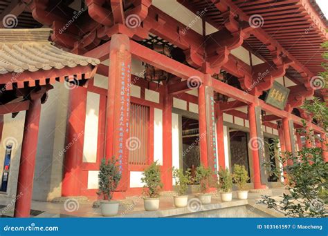 The Tang Dynasty Architecture Of The Daciensi Temple Adobe Rgb Stock