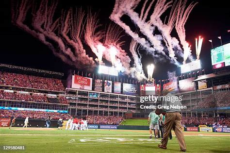 Ballpark Fireworks Photos and Premium High Res Pictures - Getty Images