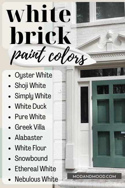 Exterior Brick Paint Colors White Painted Brick Exterior Painted