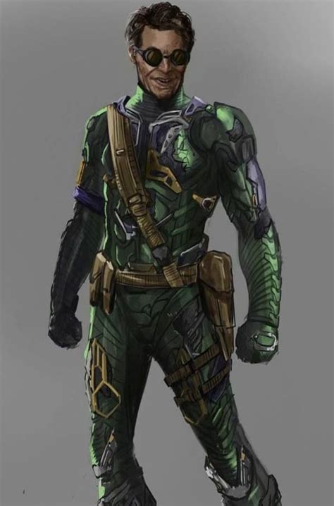 A Drawing Of A Man In Green Armor