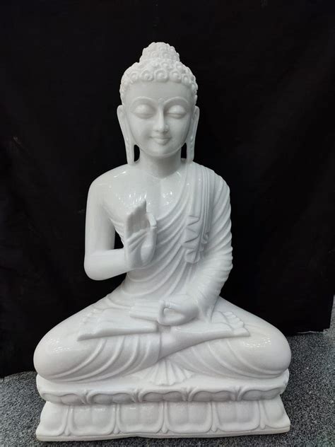 Handmade 24 Inch Marble Buddha Statue Garden At Rs 45000 In Jaipur