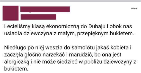 Repostuj Pl Awantura W Samolocie Z Powodu Kwiat W