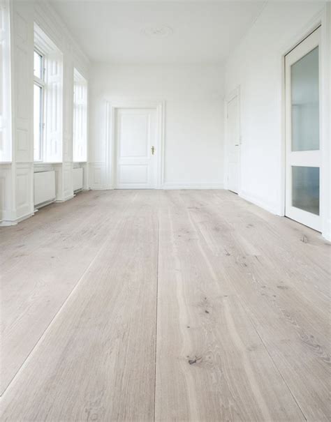 Trendy Whitewashed Hardwood Floors