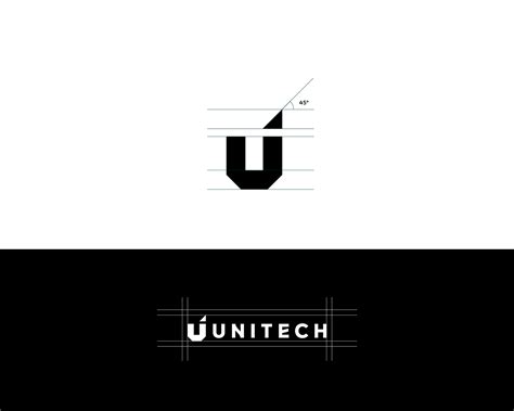 Unitech Tech Technology Logo Logo Design Branding Behance