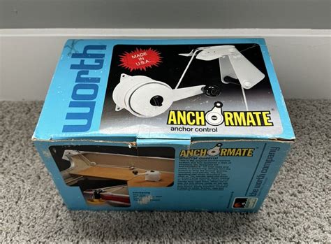 Vtg Worth Anchormate Boat Anchor Control Model 15037 Black Usa Ebay