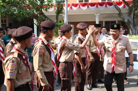 Lepas Kontingen Pramuka Menuju Jambore Nasional Pj Bupati Minta Bawa