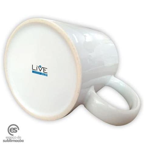 Caneca Branca Resinada Para Sublima O Live Aaa Ml Caixa C Un