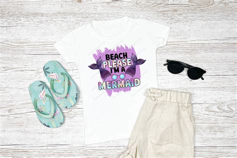 Beach Please I M A Mermaid Png Etsy