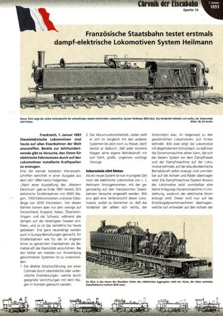 Franz Sische Staatsbahn Testet Dampf Elektrische Loks System Heilmann