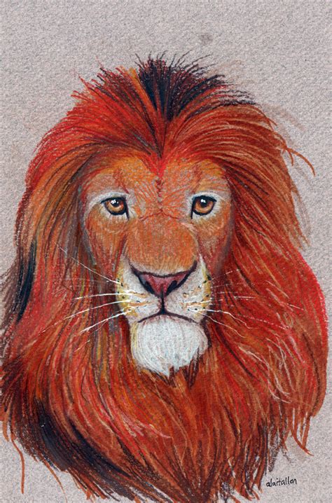 Colored Pencil Lion — Weasyl