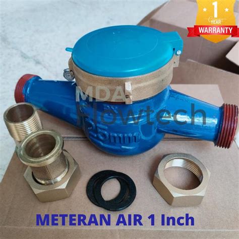 Jual METERAN AIR 1 INCH WATER METER DN 40 FLOWMETER AIR BERSIH