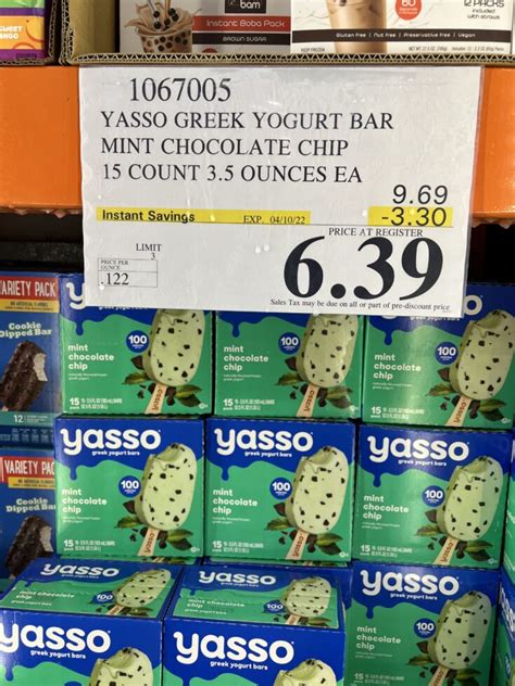 Yasso Mint Chocolate Chip Frozen Greek Yogurt Bars At Costco So Good