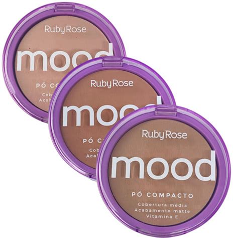 P Compacto Mood Grupo Ruby Rose Kit De Maquiagem Virtual Make