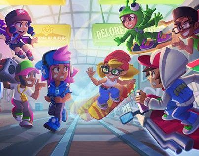 Sabway Surf On Behance Brawl Subway Surfers Star Art