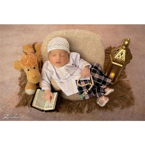 Jual Edit Foto Bayi Ala Studio Newborn Laki Laki Tema Muslim Shopee