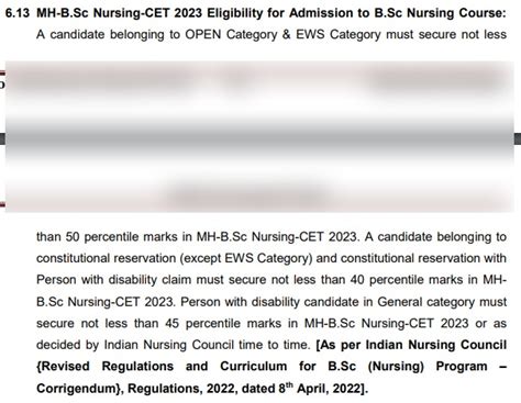 Mh B Sc Nursing Cet Result Out Check Rank At Bnursingcet