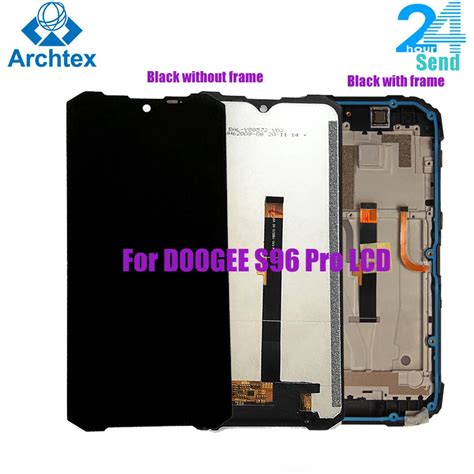 6 22 Inch For Original DOOGEE S96 Pro LCD Display With Frame Touch