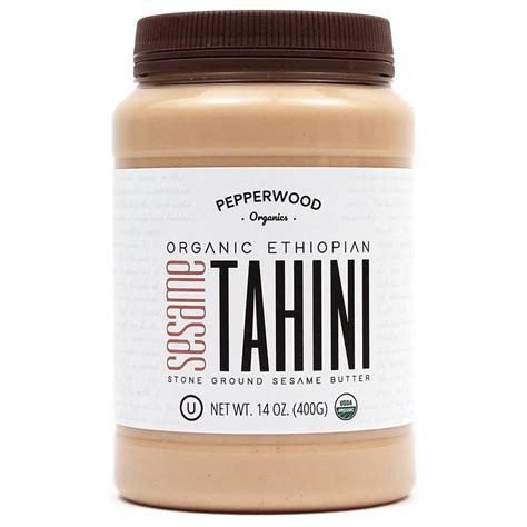 Organic Stone Ground Sesame Tahini Butter Hulled Unsalted Non Gmo