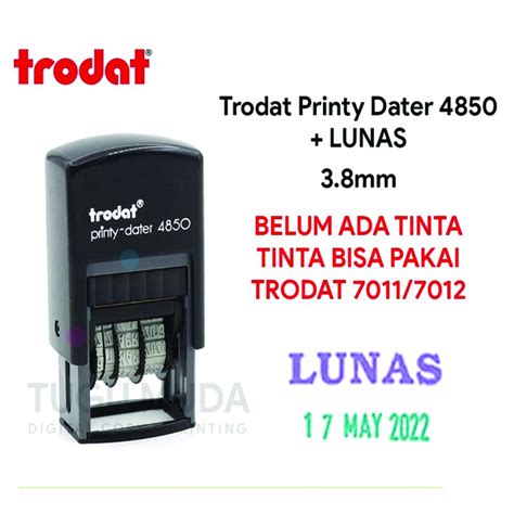 Jual Trodat Printy Dater Stempel Lunas Tanggal Otomatis Mm