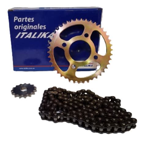 Kit Sprocket Engrane Y Cadena Italika Rt Ft F Ks Env O Gratis