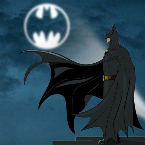 Batman Watching The Bat Signal By Josealb11 On Deviantart