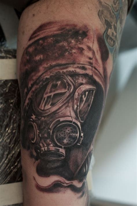 Gasmask Tattoo Tattoos Skull Tattoo Portrait Tattoo