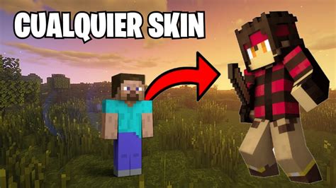 COMO PONERSE CUALQUIER SKIN EN MINECRAFT BEDROCK YouTube