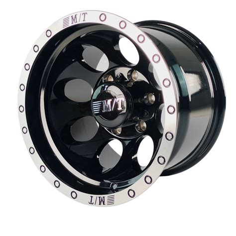 Rin Racer 15 X 10 Pulgadas 600 6H 139 Negro Brillante Radios Y Rines