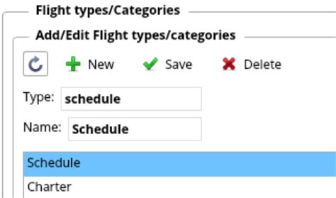 flight typecategories