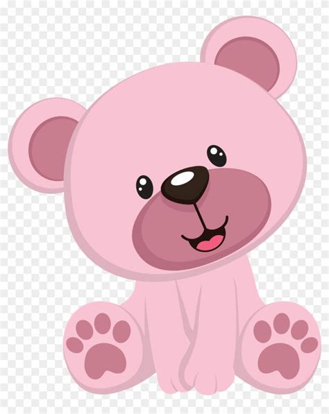 Transparent Cute Pink Teddy Bear Clipart Canvas Winkle