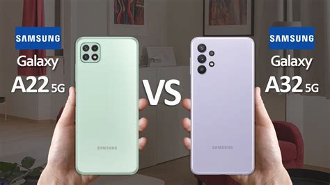 Samsung Galaxy A22 5g Vs Samsung Galaxy A32 5g Youtube