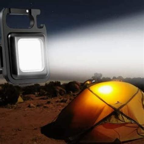 Rechargeable Keychain Mini Flashlight with 4 Light Modes