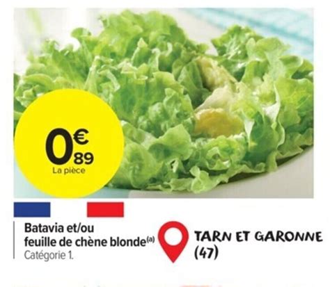 Promo Batavia Et Ou Feuille De Ch Ne Blonde A Chez Carrefour Market