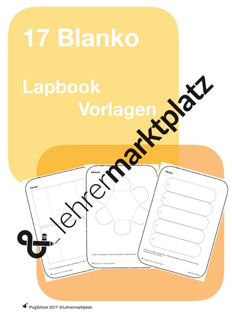 Grundformen Lapbook Vorlagen Blanko E