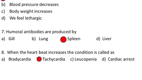 Imp Mcqs On Human Circulatory System Youtube