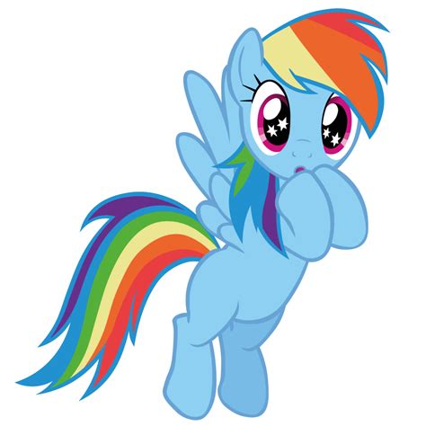 Rainbow Dash Flying Fast Vector