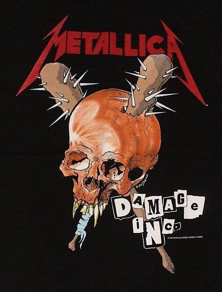 Metallica Pushead Damage Inc 1 Metallica Art Heavy Metal Music Metallica