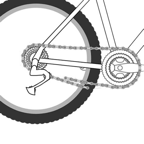imej rantai basikal kartun