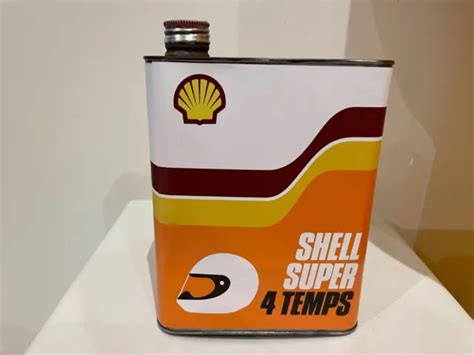 Bidon Huile Oil Can Tin Oil Latta L Dose Shell Moto Temps Eur